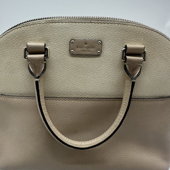 Kate Spade Grove Street Carli Leather Satchel Bag w/Jackson Wristlet Wallet FLAW - Picture 8 of 16